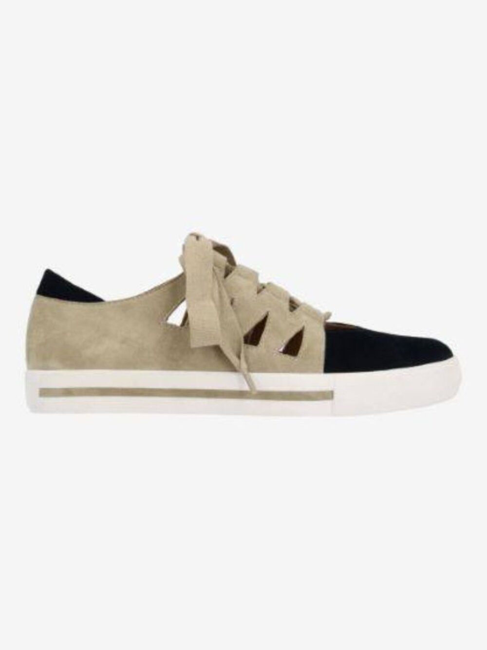 LDP Two-Tone Lace-Up Sneakers